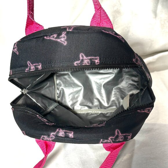 Betsey Johnson Lunchbox with Pink Dog Design - Picture 2 of 5